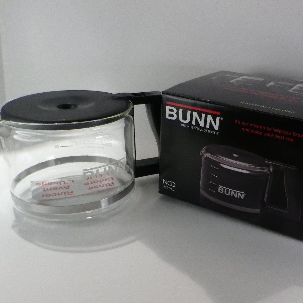 BUNN 10 Cup Coffee Carafe / Pot Glass - NCD MODEL - NEW - OPEN BOX